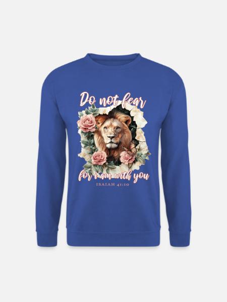 Bibelvers Christlich Löwe - Unisex Pullover - Royalblau