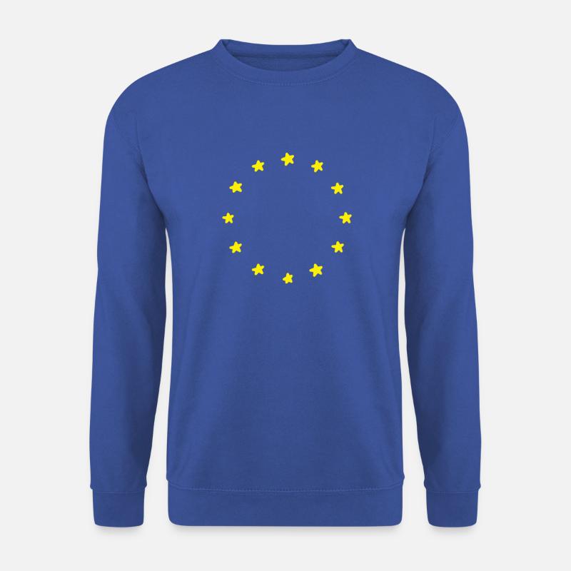 Europa EU Flagge Fahne - Unisex Pullover - Royalblau