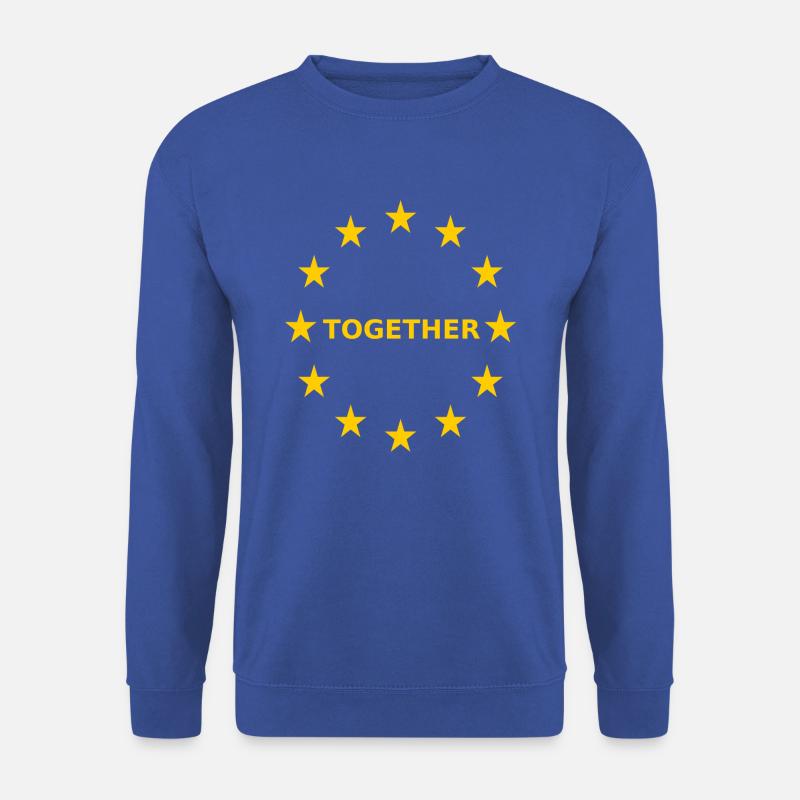 EU Together Europa together - Unisex Pullover - Royalblau