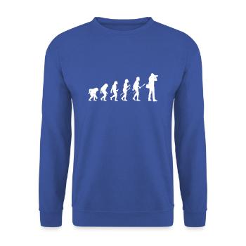 evolution photographer - Unisex Sweatshirt - royal blue - Front - Alina (178cm) & Michal (187cm)