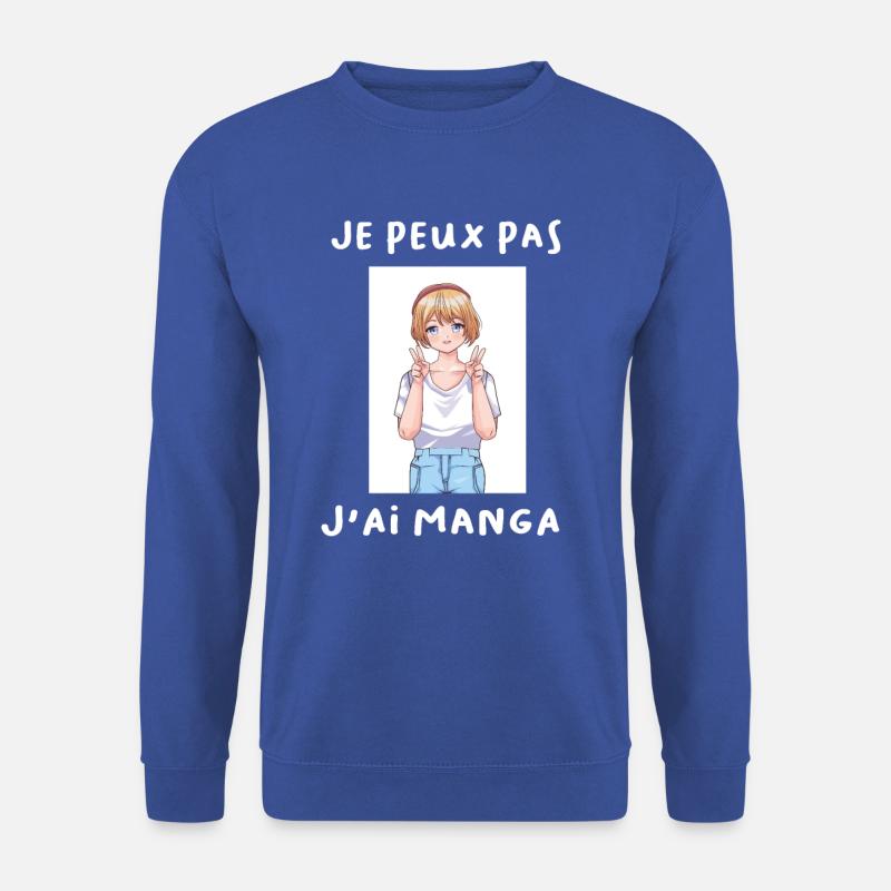 Idée cadeau Manga - Sweat-shirt Unisexe - bleu royal
