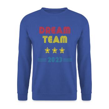 Vintage dream team 2023 - Unisex Sweatshirt - royal blue - Front - Alina (178cm) & Michal (187cm)