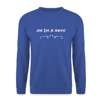 Y en a marre - Sweat-shirt Unisexe - bleu royal - Devant - Alina (178cm) & Michal (187cm)