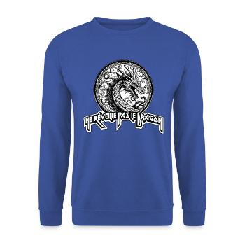 Ne réveille pas - Sweat-shirt Unisexe - bleu royal - Devant - Alina (178cm) & Michal (187cm)
