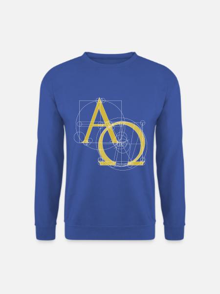 Alpha & Omega christliches Symbol - Unisex Pullover - Royalblau