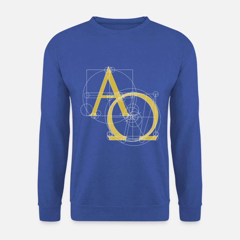 Symbole chrétien alpha et oméga - Sweat-shirt Unisexe - bleu royal
