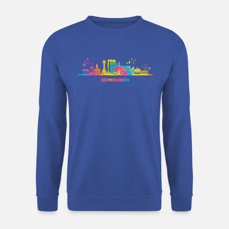 Edinburgh Skyline Cityscape Edinburgh - Unisex Sweatshirt - royal blue