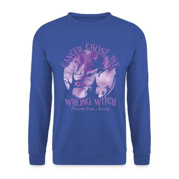 pancréas, crabe, sorcière, violet, pancréas - Sweat-shirt Unisexe - bleu royal - Devant - Alina (178cm) & Michal (187cm)