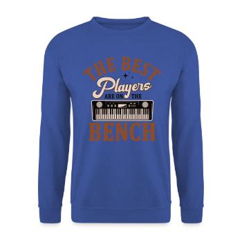 Les meilleurs joueurs Pianiste Pianiste - Sweat-shirt Unisexe - bleu royal - Devant - Alina (178cm) & Michal (187cm)