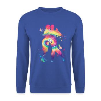 Tango Argentin Danse Milonga Vals - Sweat-shirt Unisexe - bleu royal - Devant - Alina (178cm) & Michal (187cm)