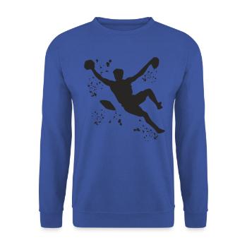 Bloc Colorsplash Bloc de bloc - Sweat-shirt Unisexe - bleu royal - Devant - Alina (178cm) & Michal (187cm)