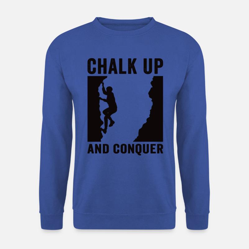 Chalking up and conquering boulderers - Unisex Sweatshirt - royal blue