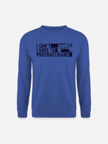 Gamer Je ne peux pas Je dois procrastigame Gaming - Sweat-shirt Unisexe - bleu royal