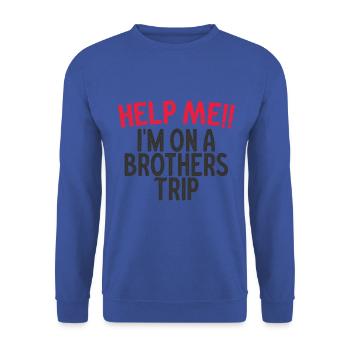 Frères et sœurs, je suis sur le chemin d’un frère - Sweat-shirt Unisexe - bleu royal - Devant - Alina (178cm) & Michal (187cm)