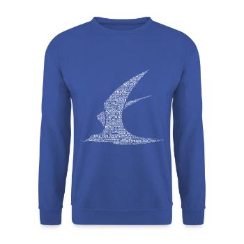 East Frisia in words - Unisex Sweatshirt - royal blue - Front - Alina (178cm) & Michal (187cm)