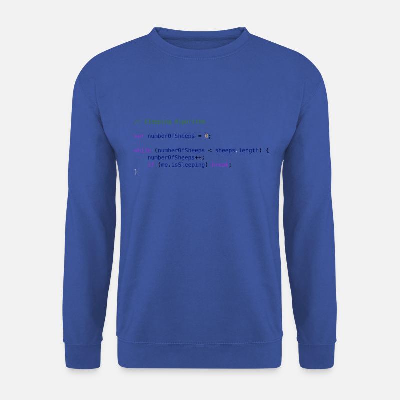 Programmierer Code Schäfchen zählen Logik - Unisex Pullover - Royalblau