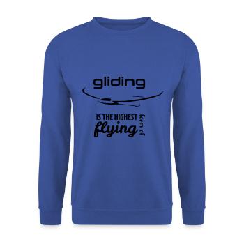 Glider Gliding Glider Glider Pilot Pilot - Unisex Sweatshirt - royal blue - Front - Alina (178cm) & Michal (187cm)