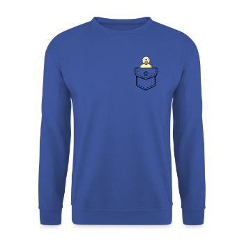 Duck Pocket - Unisex Sweatshirt - royal blue - Front - Alina (178cm) & Michal (187cm)