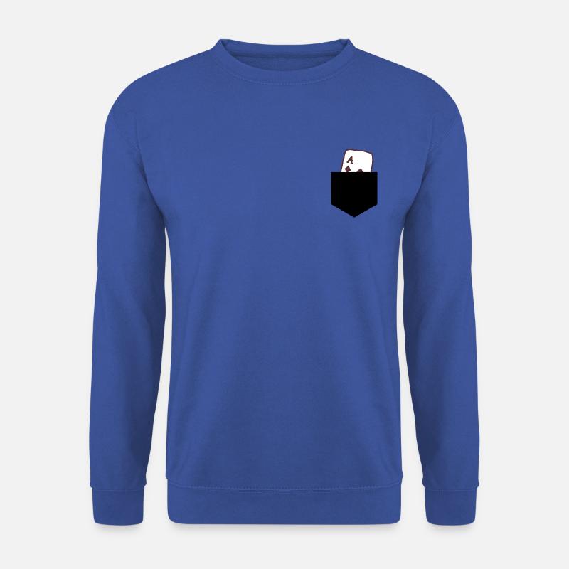 Check ace card gift - Unisex Sweatshirt - royal blue