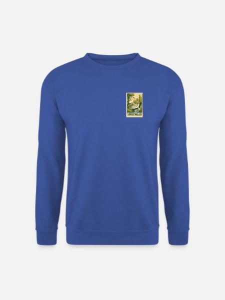 Spreewald Storch Vintage Poster - Unisex Pullover - Royalblau