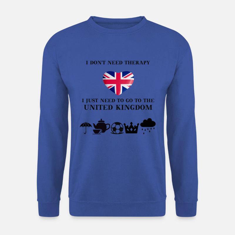 UK lustig England Geschenkidee Union Jack - Unisex Pullover - Royalblau