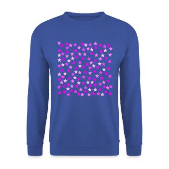 Étoiles Rose Rose Rose Idée Cadeau Rose - Sweat-shirt Unisexe - bleu royal - Devant - Alina (178cm) & Michal (187cm)
