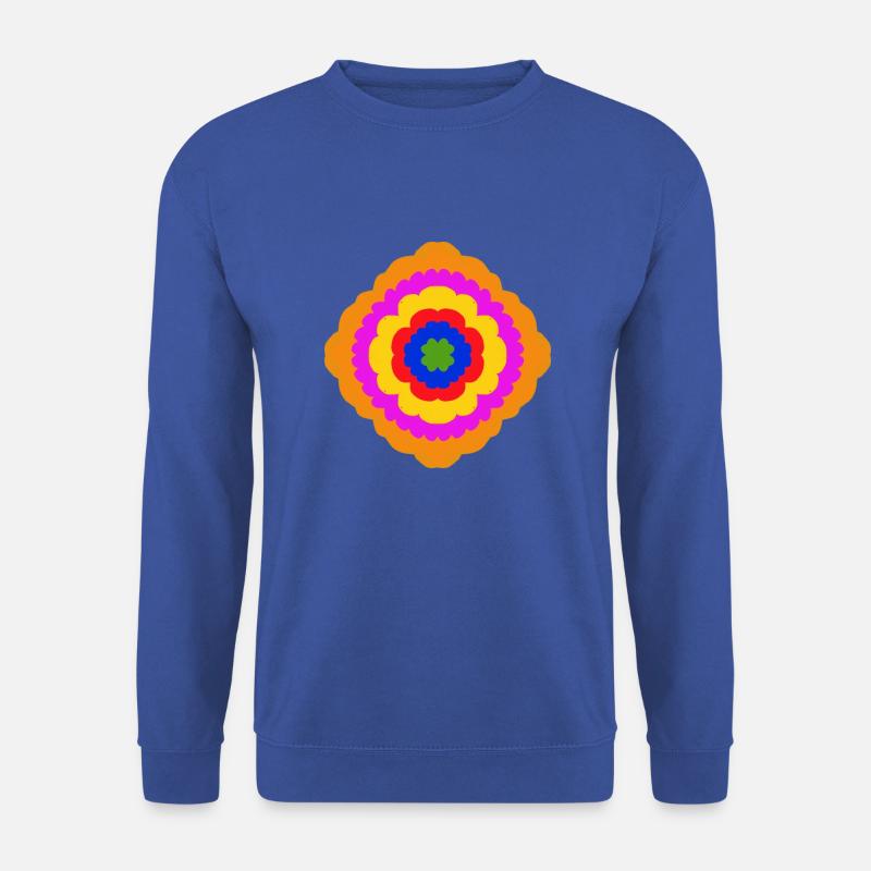 Granny Square 1 - Unisex Pullover - Royalblau