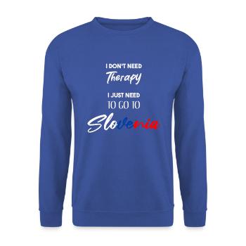 Slovénie Idée cadeau Drôle Dicton Slovénie - Sweat-shirt Unisexe - bleu royal - Devant - Alina (178cm) & Michal (187cm)