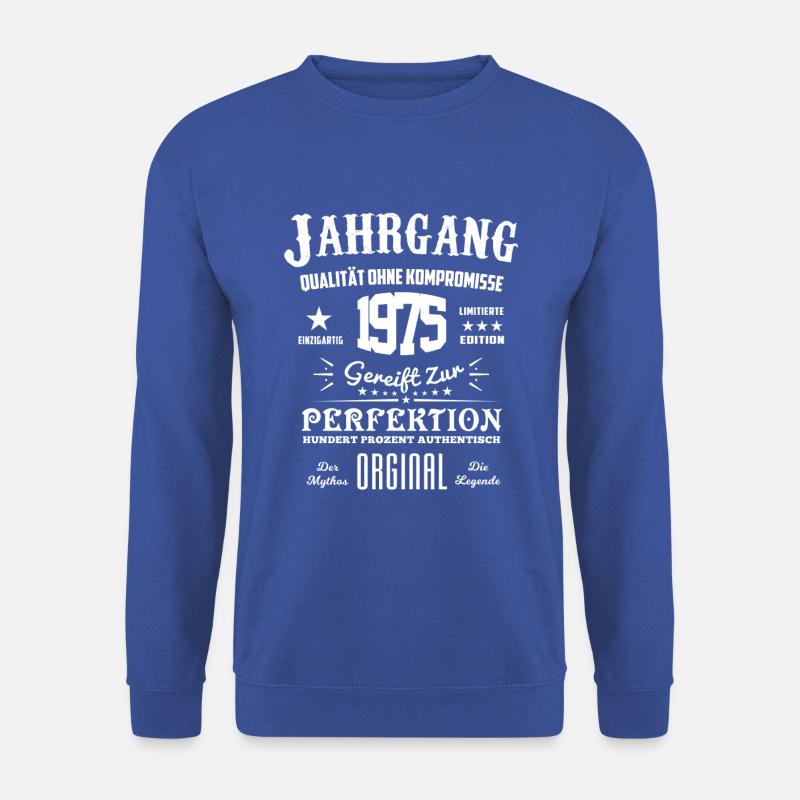 Original Jahrgang 1975 - Unisex Pullover - Royalblau