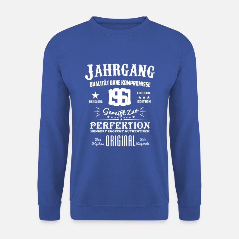 Original Jahrgang 1961 - Unisex Pullover - Royalblau
