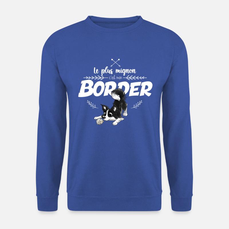 Ce modèle existe aussi avec texte blanc ou noir. - Sweat-shirt Unisexe - bleu royal