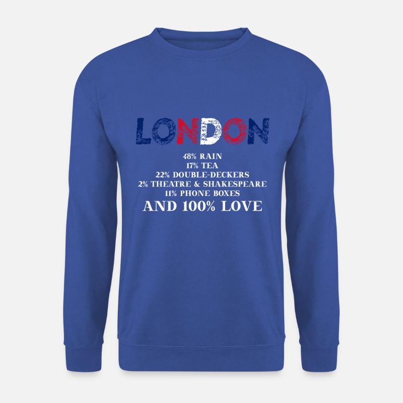 London lustige Geschenkidee UK England - Unisex Pullover - Royalblau