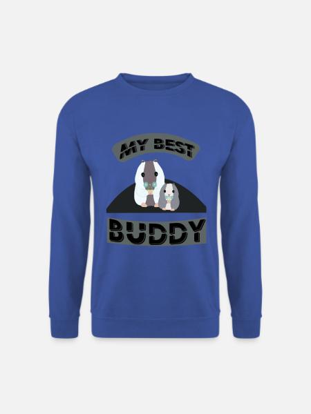 MY BEST BUDDY, Hamster, Haustier - Unisex Pullover - Royalblau