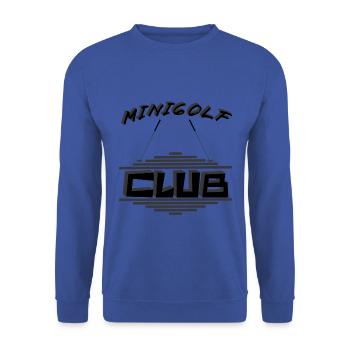 MINIGOLF -CLUB- Jahreseinkommen - Unisex Pullover - Royalblau - Vorne - Alina (178cm) & Michal (187cm)