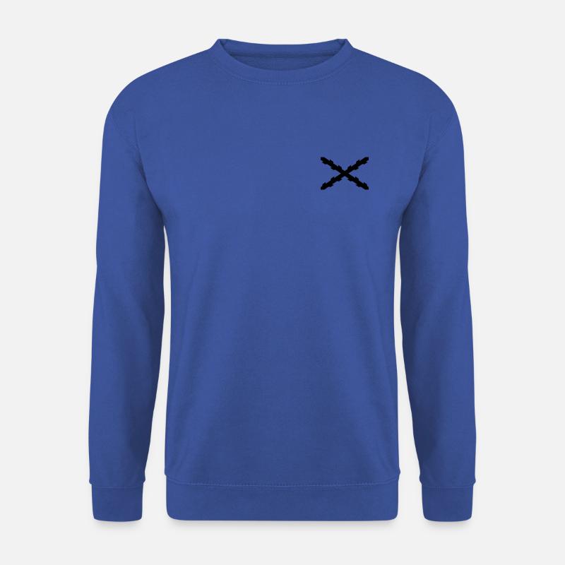 Schwarz - Unisex Pullover - Royalblau