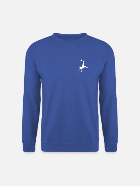 Kick it! Fußball Fallrückzieher - Unisex Pullover - Royalblau
