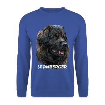 Leonberger,Hundekopf,Hunderasse,Hund,Hunderasse - Unisex Pullover - Royalblau - Vorne - Alina (178cm) & Michal (187cm)