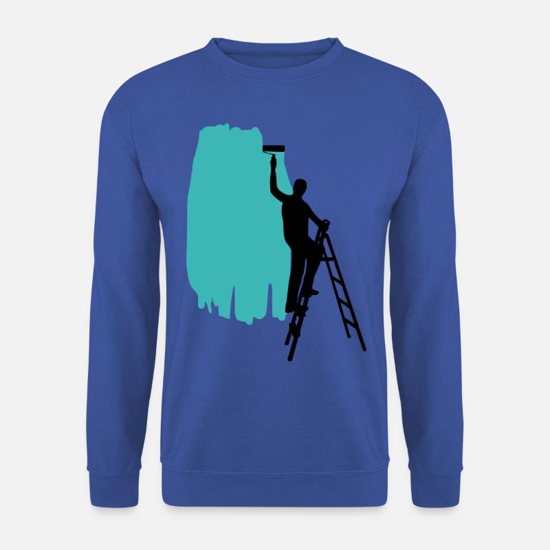 Painter Painting Background turquoise - Unisex Sweatshirt - royal blue