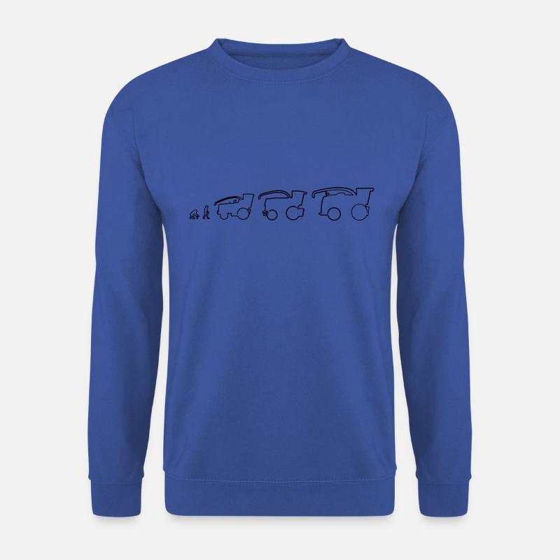 Traktor Häcksler Maschine Landwirtschaft Bauer - Unisex Pullover - Royalblau
