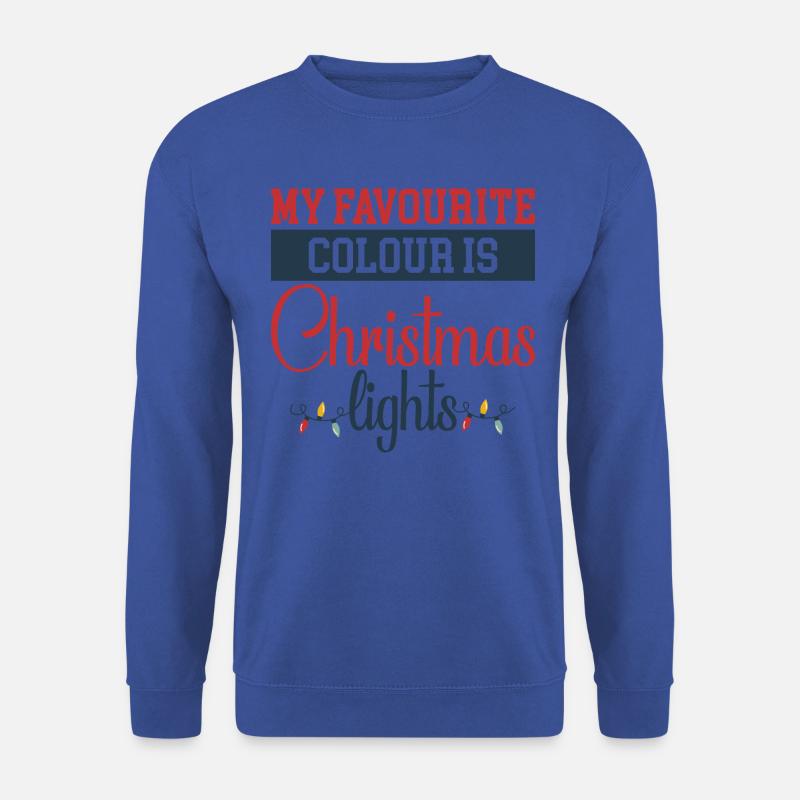 Weihnachtsdesign mit Lichtern - Unisex Pullover - Royalblau
