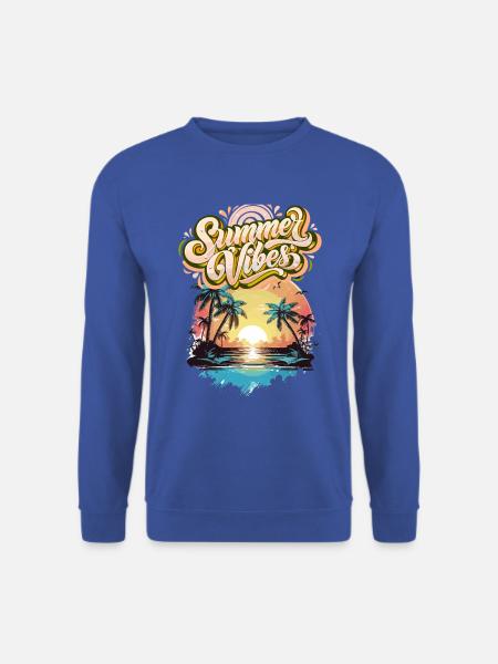Sommerstimmung Palmen Sunset - Unisex Pullover - Royalblau