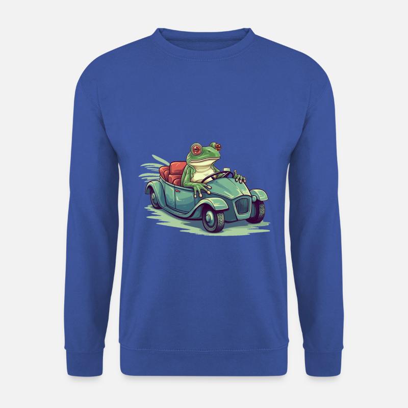 LUSTIGER FROSCH - Unisex Pullover - Royalblau