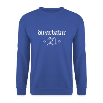 Diyarbakir 21 Turkey Turkiye Gift Holiday Kurd - Unisex Sweatshirt - royal blue - Front - Alina (178cm) & Michal (187cm)