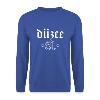 Düzce 81 Turquie Turkiye Cadeau Vacances Turk TR - Sweat-shirt Unisexe - bleu royal - Devant - Alina (178cm) & Michal (187cm)