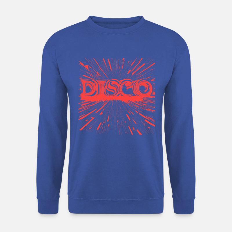 DISCO Text Logo Wort rot - Unisex Pullover - Royalblau