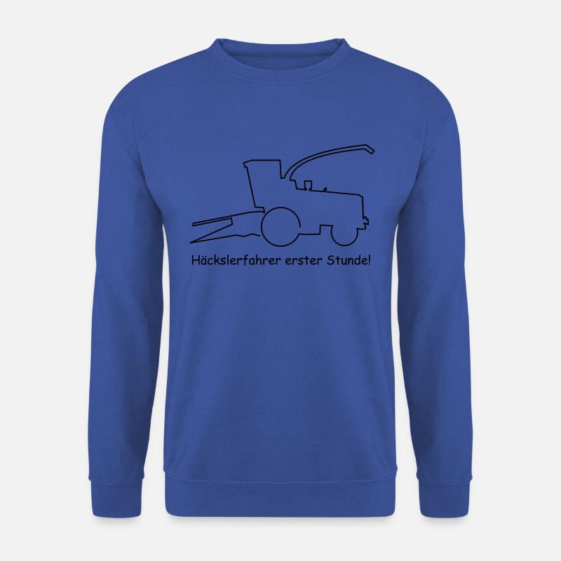 Feldhäcksler Häcksler Oldtimer Silo Mais - Unisex Pullover - Royalblau