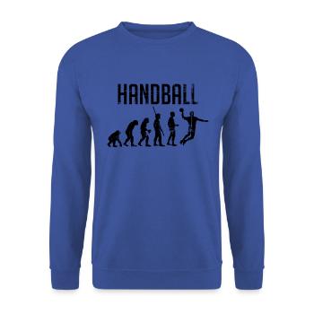 Handball Evolution - Unisex Pullover - Royalblau - Vorne - Alina (178cm) & Michal (187cm)