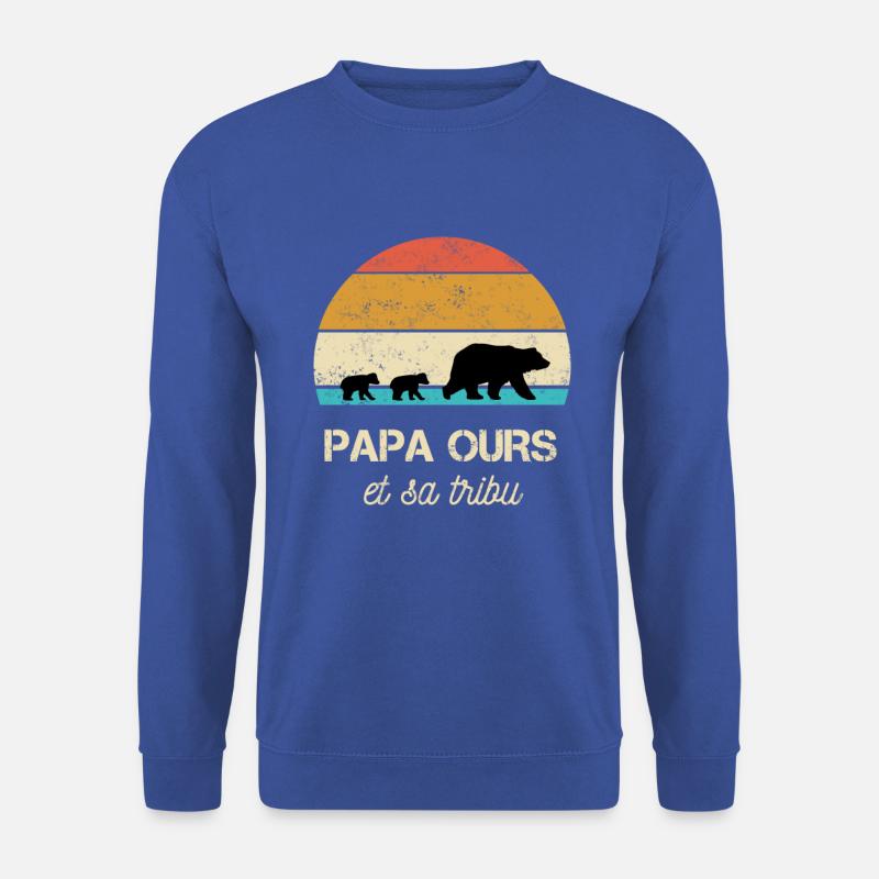 daddy bear little bears - Unisex Sweatshirt - royal blue