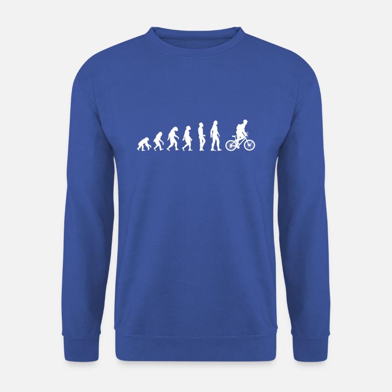 evolution cycling bike - Unisex Sweatshirt - royal blue