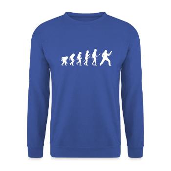 idée cadeau guitariste - Sweat-shirt Unisexe - bleu royal - Devant - Alina (178cm) & Michal (187cm)